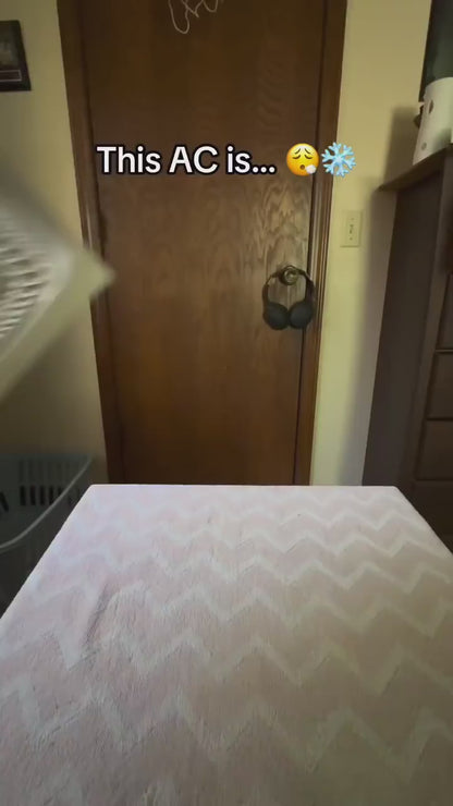 IndieCart - Portable Mini AC with Mist Fan-3 in 1 Home and Office Air Conditioner-USB Powered with 7 Color LED Light & 3 Adjustable Speeds